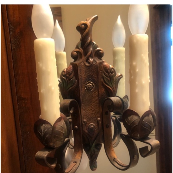 Antique double sconces - Picture 2 of 4